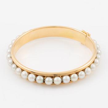 Alton, bracelet, 18K gold, with pearls.