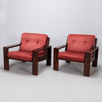 Esko Pajamies, a pair of 1970's 'Bonanza' armchairs for Asko, Finland.