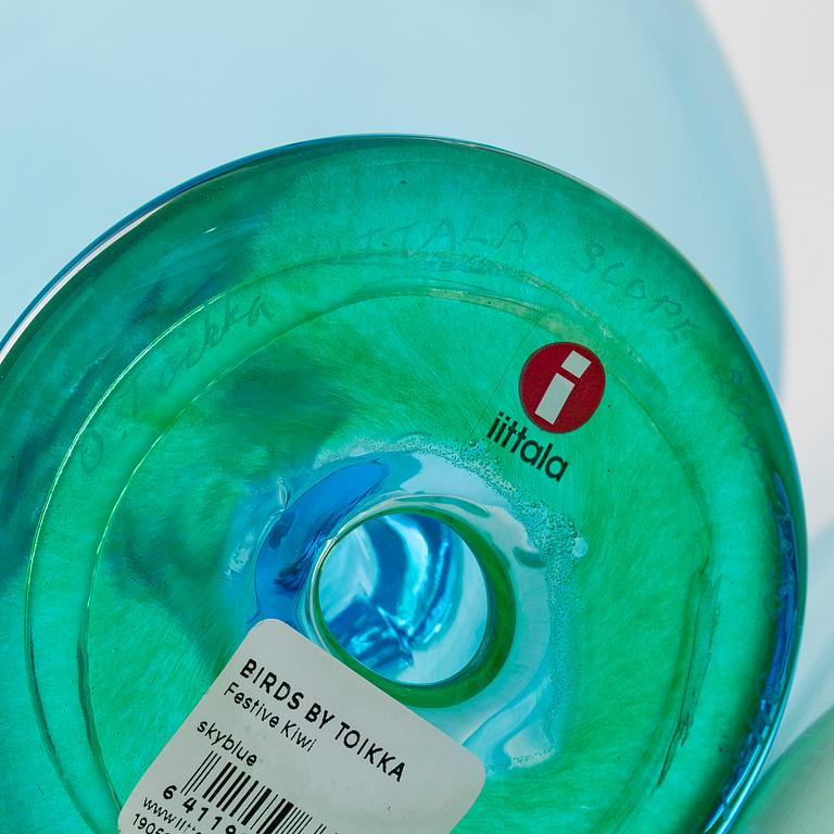 Oiva Toikka, lasilintu, signeerattu O. Toikka IITTALA SCOPE 20 V 2020 340/2020.