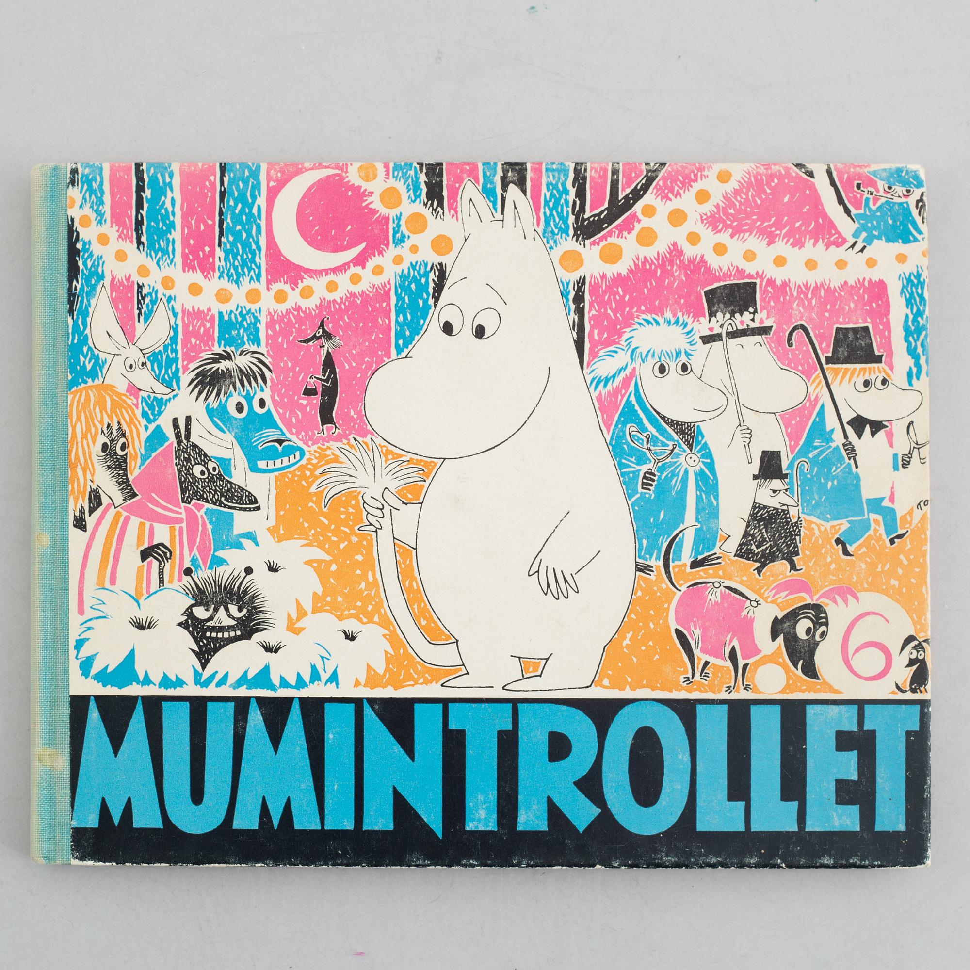 Books, 5 vol, "Mumintrollet".