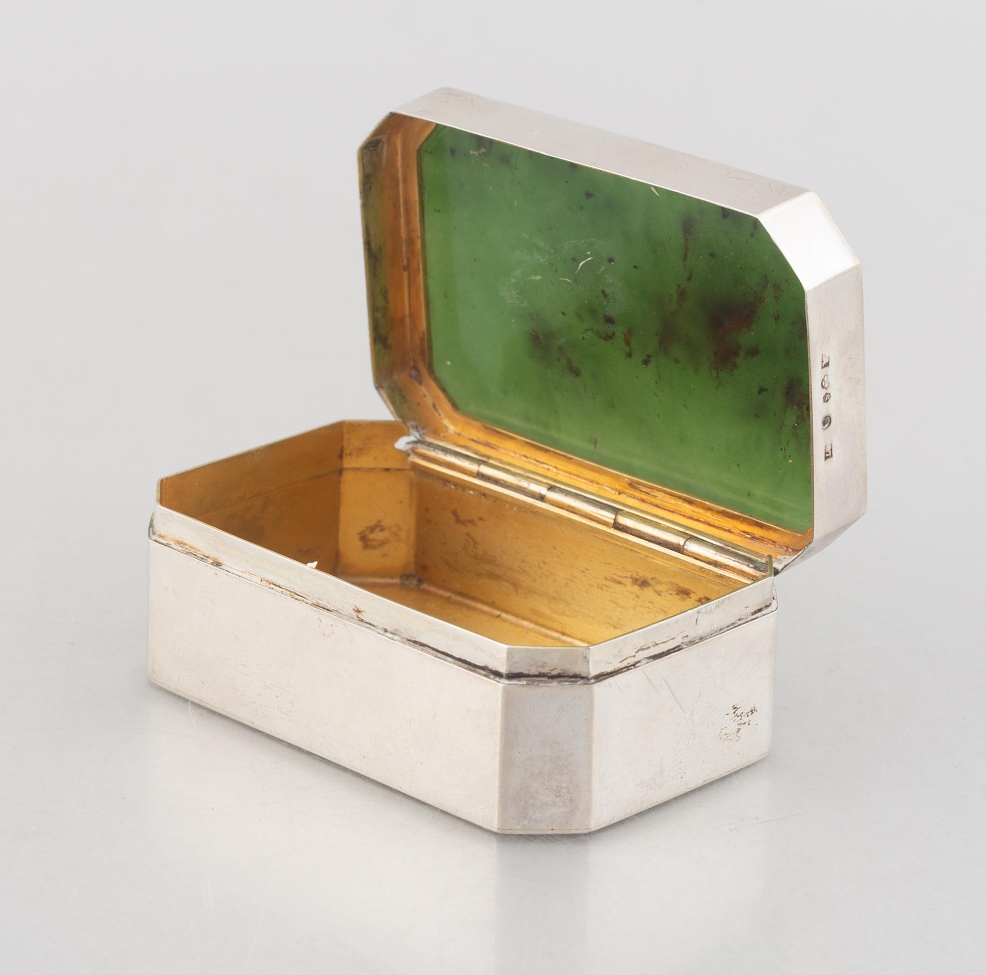 A Swedish silver box, mark of K Anderson, Stockholm 1918.