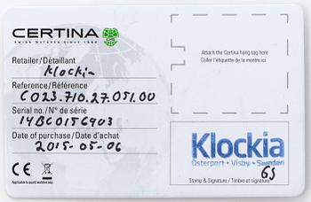 CERTINA, DS Eagle, Precidrive, wristwatch, 44,5 mm,