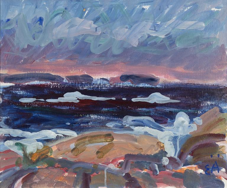 Erling Ärlingsson, oil on paper-panel, signed.