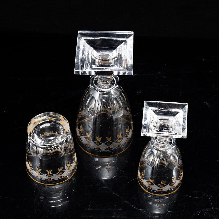 A Swedish part glass service, Kosta,  "Odelberg Junior", 20th Centruy.
