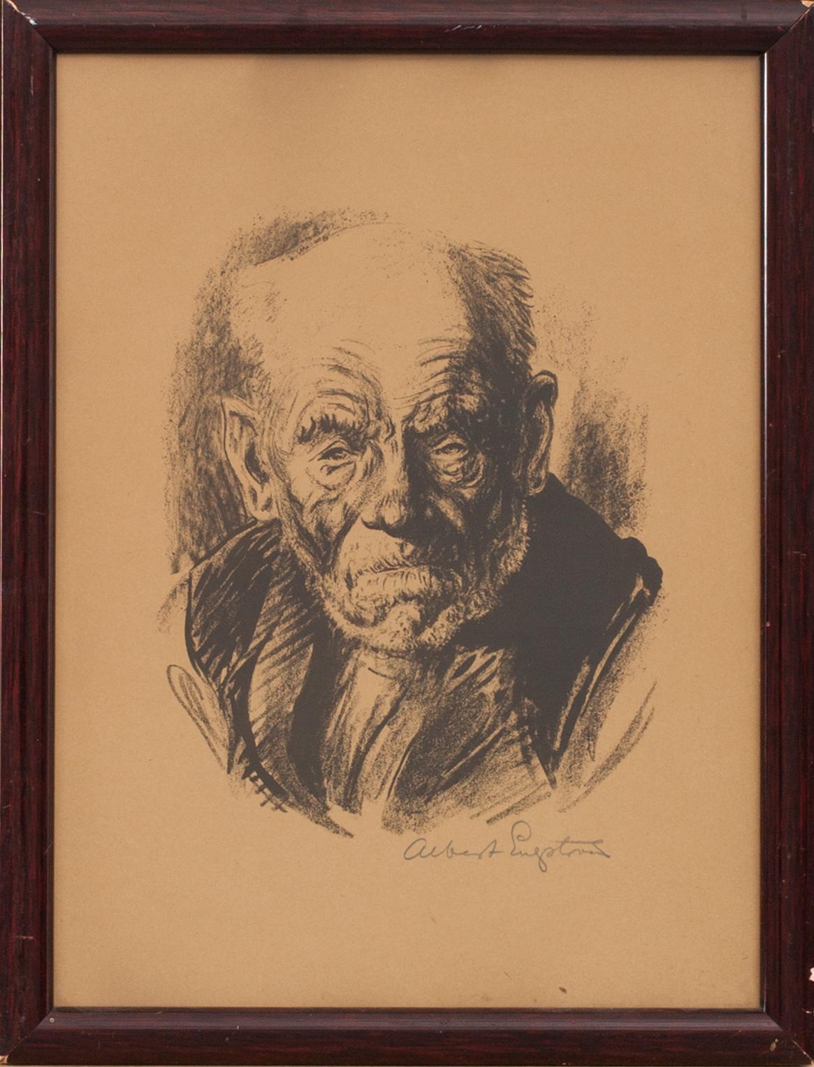 ALBERT ENGSTRÖM, litografi, signerad.