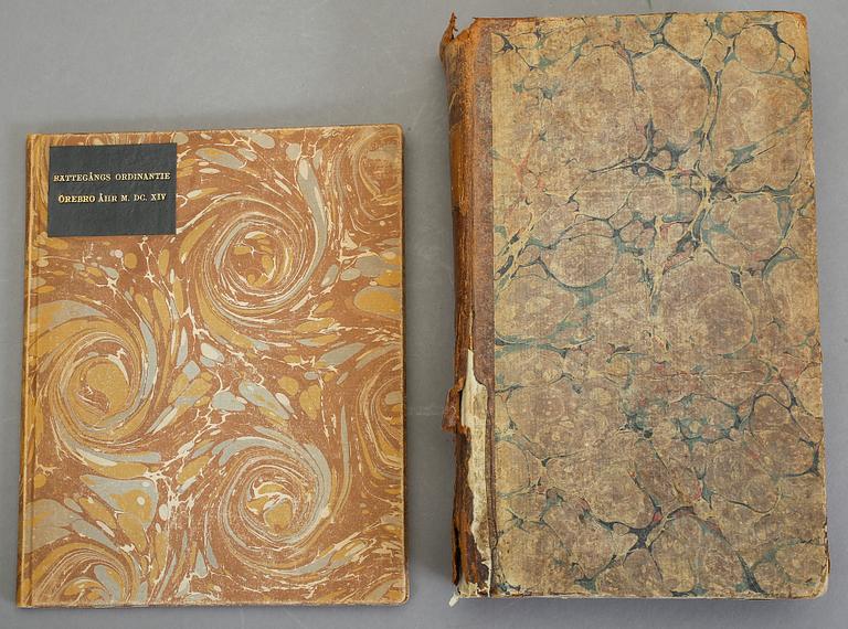 BOKPARTI DIVERSE, 7 vol, bla Matrikel öfver Svea Rikes Ridderskap och adel, Stockholm 1816.