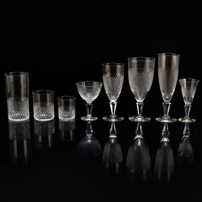 A 90 pieces glass service from Kosta.