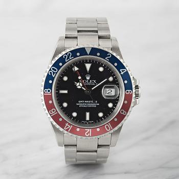 ROLEX, GMT-MASTER II, wristwatch, 40 mm.