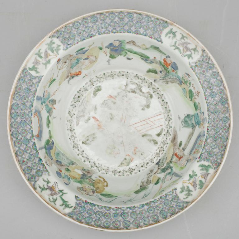 TVÄTTFAT, porslin, kina, 1800/1900-tal.