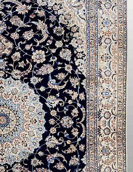 A CARPET, Nain, part silk , so called 9 LAA, ca 430 x 300 cm.