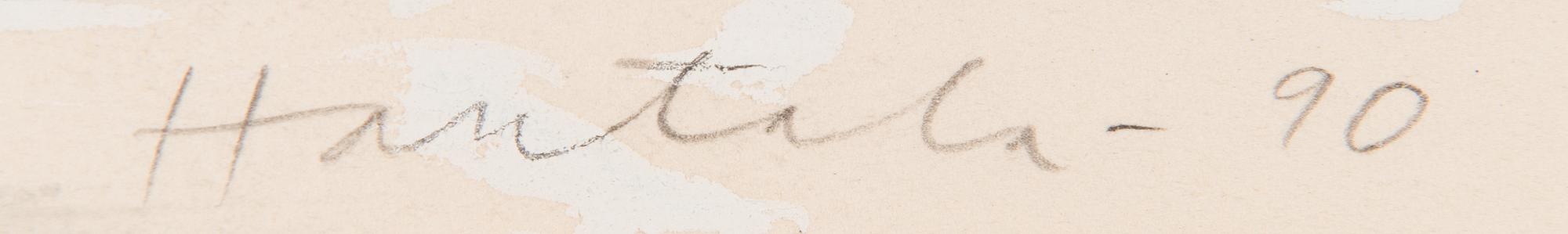 Jorma Hautala, gouache, signed and dated -90.