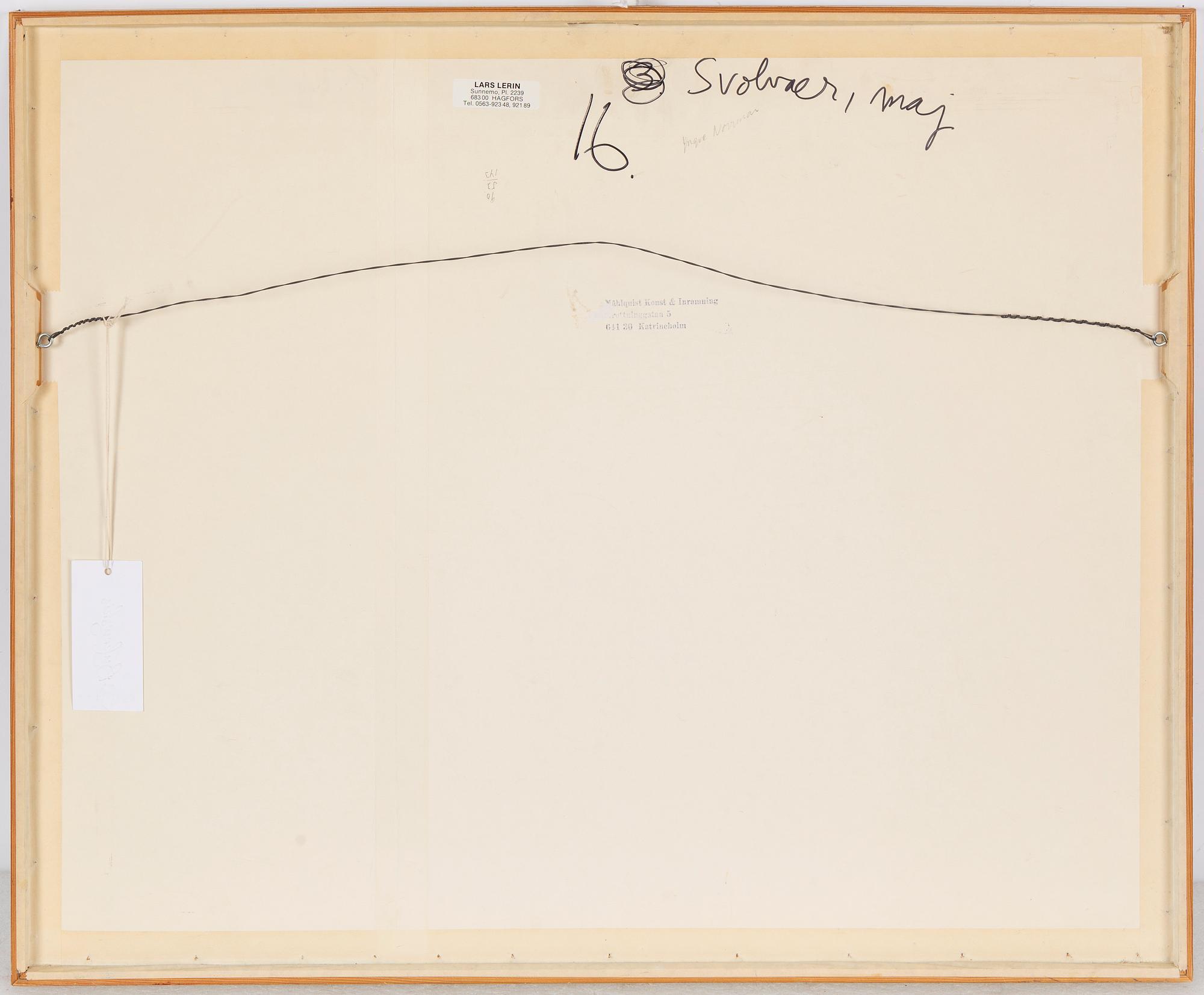 Lars Lerin, "Svalbard, maj".