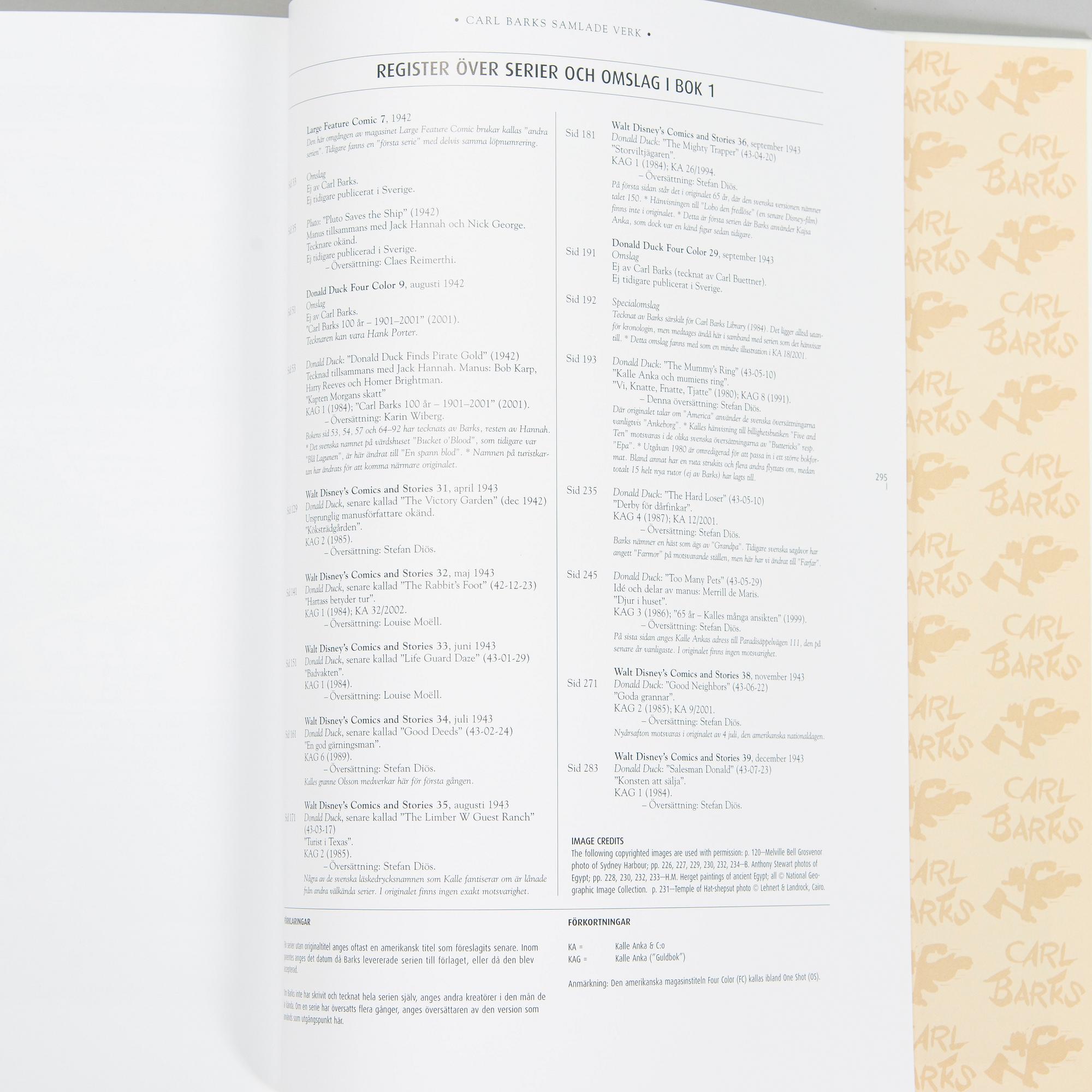 Carl Barks, "Carl Barks' Collected Works", 30 volumes, Egmont Publishing 2005-2008.