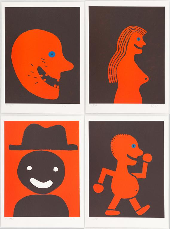 Roger Risberg, "Four lithographs", portfolio.