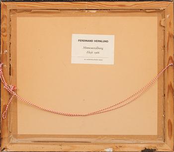 CARL FERDINAND HERNLUND, akvarell, ej signerad.