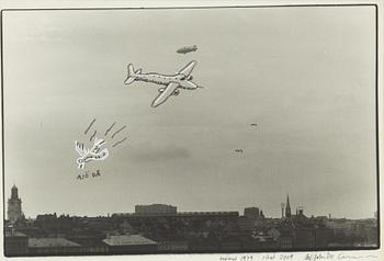 Carl Johan De Geer, fotografi med kolorering, signerat.