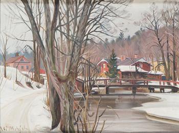 Ali Munsterhjelm, River View at Winter.