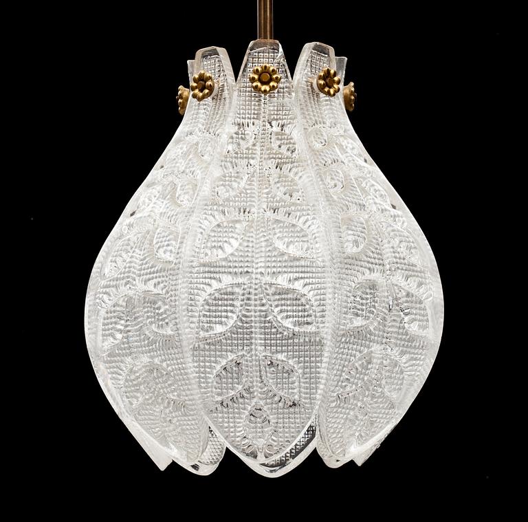 TAKLAMPA, Orrefors, 1900-talets mitt.