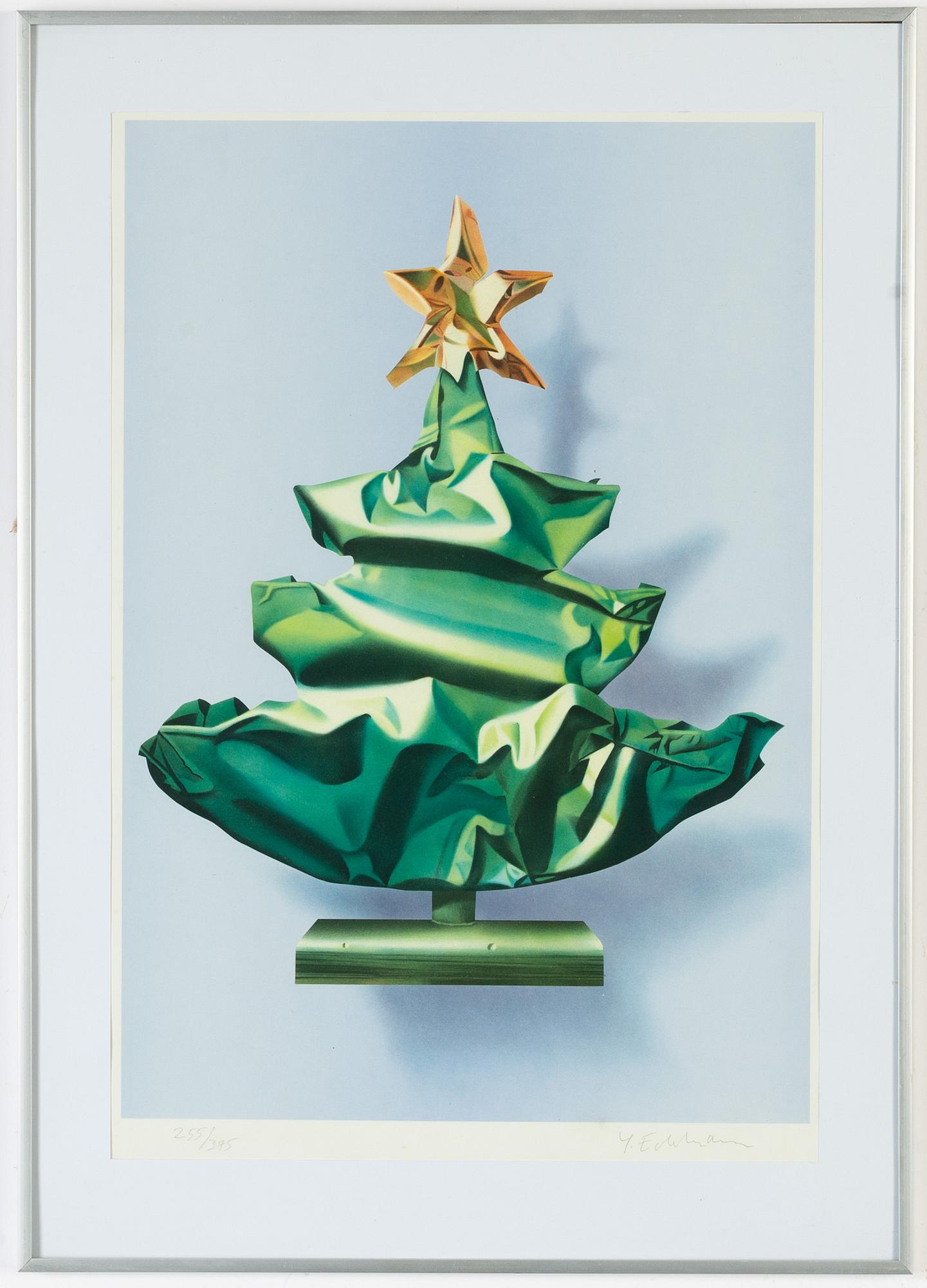 Yrjö Edelmann, färglitografi, 2001 signerad 255/275.