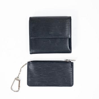 Louis Vuitton, wallet and purse/keyring.