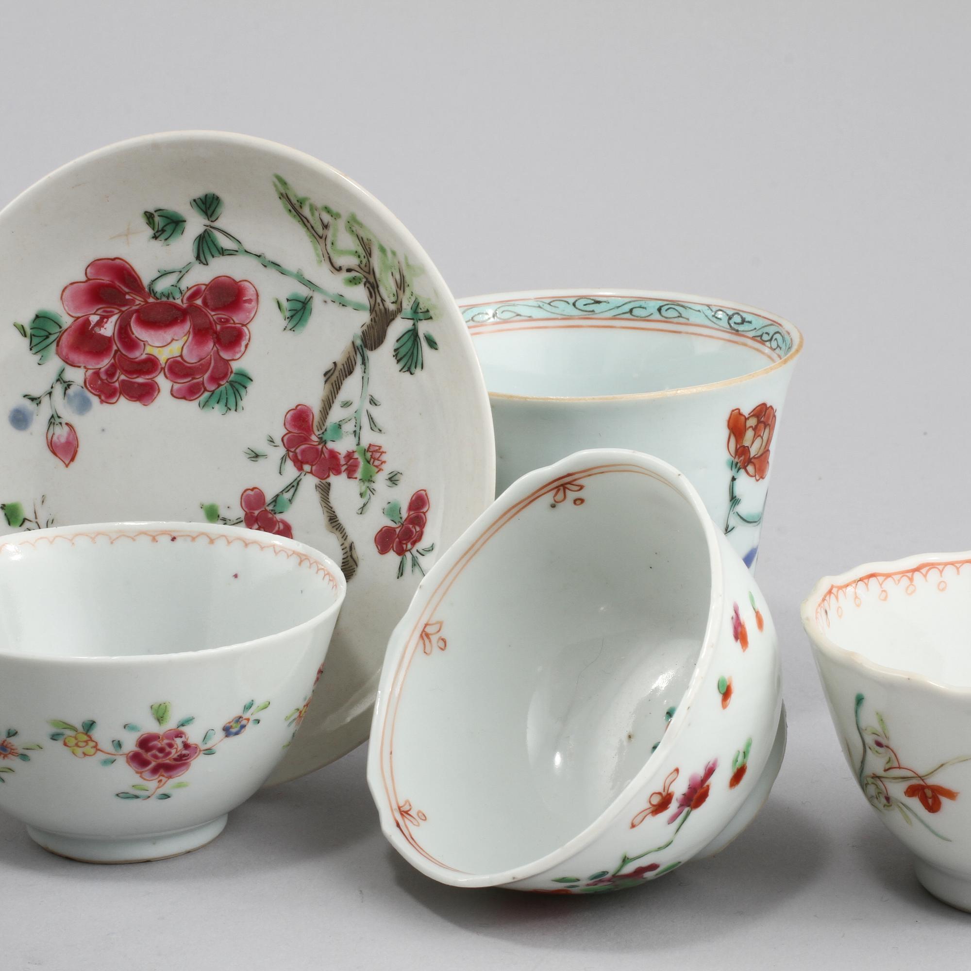 PARTI PORSLIN, 13 delar, porslin, Kina, 1700/1800-tal.
