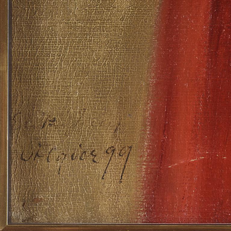 Emile Wauters, signerad och daterad Algier 99. Olja på duk.