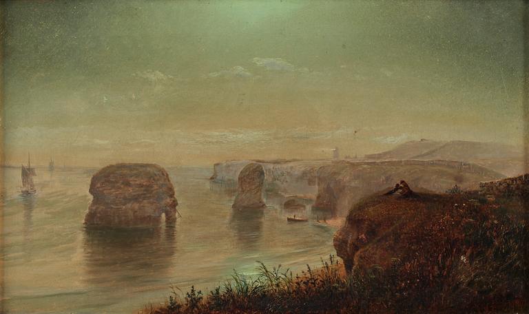 OKÄND KONSTNÄR, olja på duk, sign Robbing ? o dat 1874.