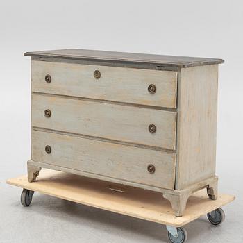 A 19th century chest of drawers.