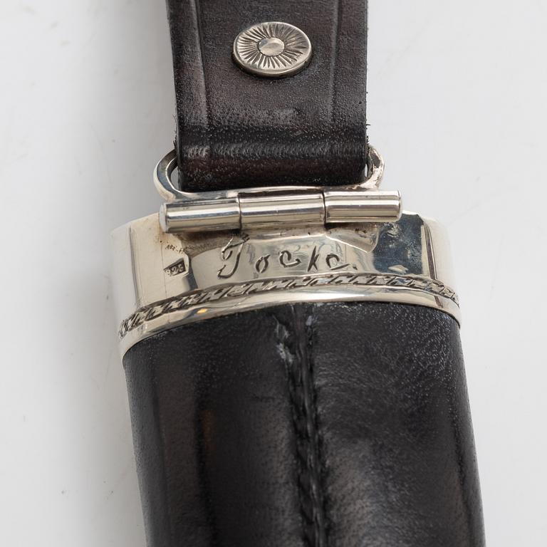Knife-Jocke (Jan Olsson), knife in sheath, signed.
