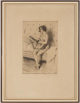 ANDERS ZORN, etching, signed and dated 1900.