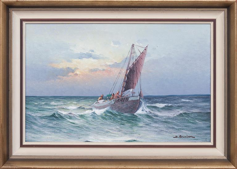 JOHAN OSSIAN-ANDERSSON, olja på duk, signerad.