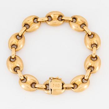 18K gold necklace, Uno A Erre, Italy.