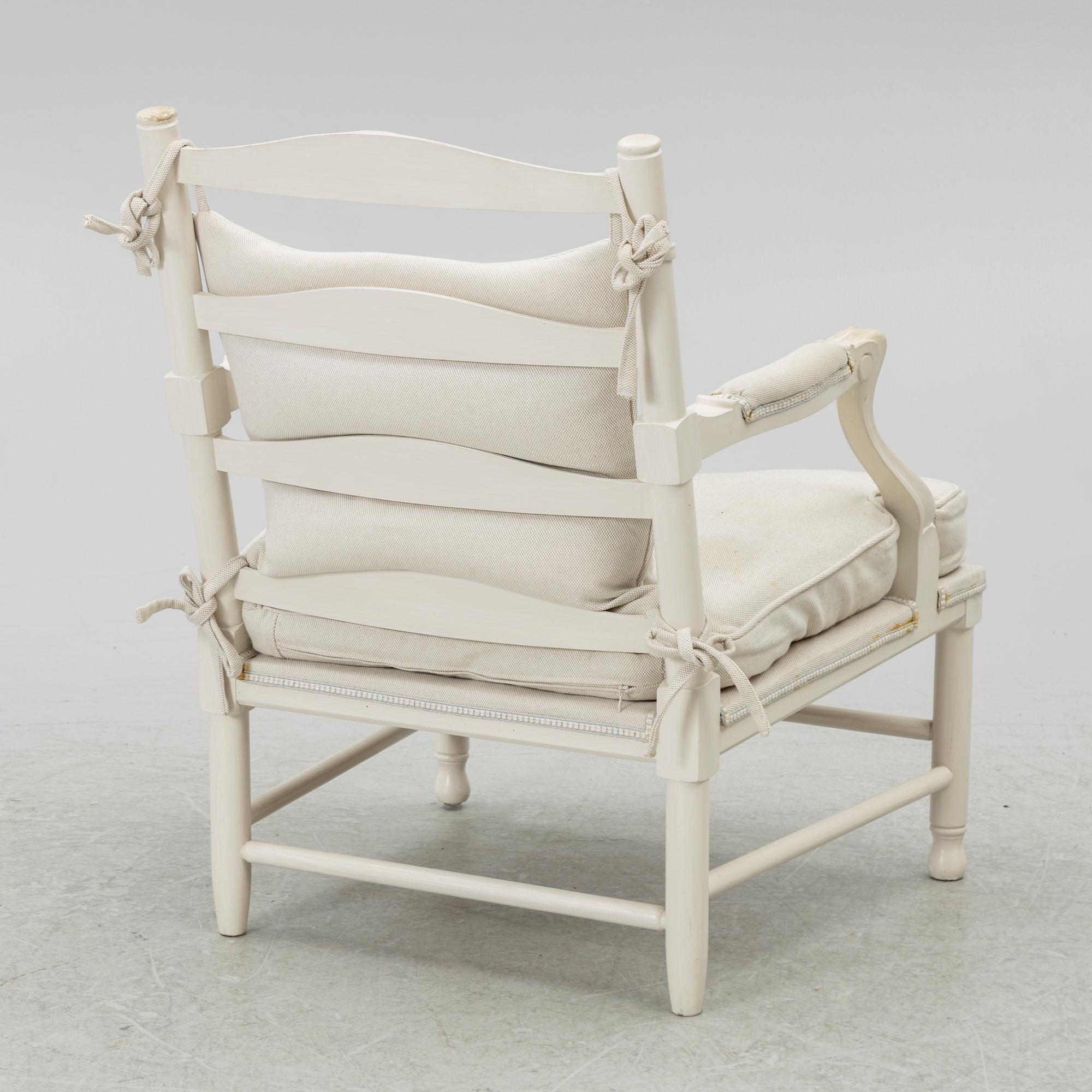 Armchair, Gustavian style, Gripsholm model, late 20th century.