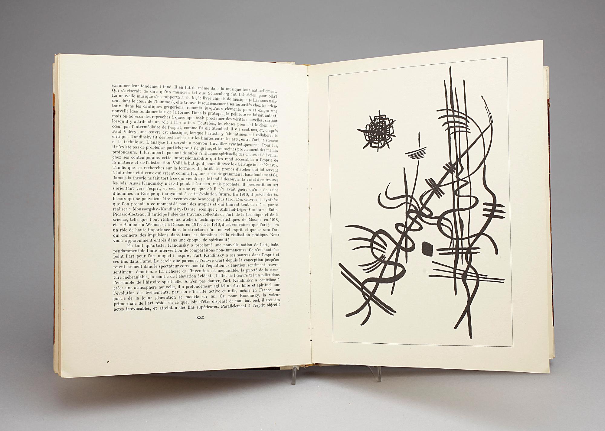 KONSTBOK, "Kandinsky" av Will Grohmann, numr 357, Paris: Cahiers d`Art 1930.