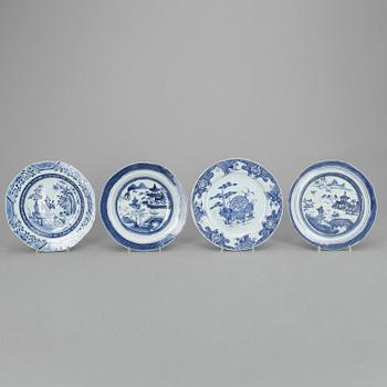 TALLRIKAR, 13 st, porslin, Kina, bla Xianqing.