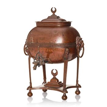 137. A Empire copper Samovar, early 19th century.