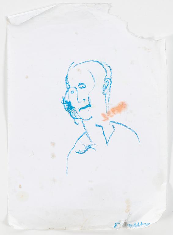 ERLAND CULLBERG, Chalk drawings, 10, signed.