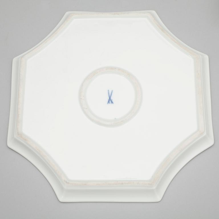 PARTI PORSLIN, 9 delar, Meissen, 1900-talets mitt / andra hälft.