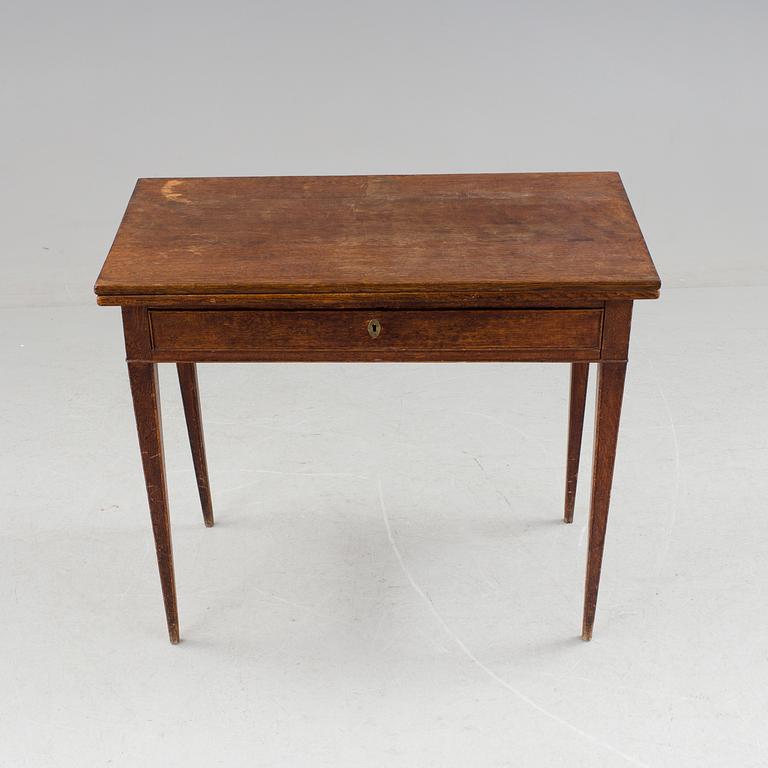 A late gustavian table by Jonas Lidströmer. Signed and dated 1779.
