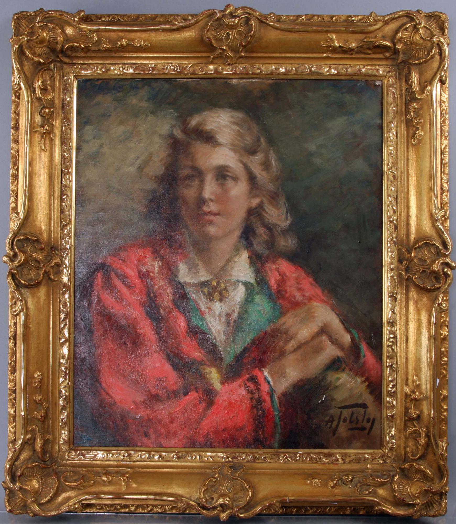 ALEXANDER TOLSTOY, olja på duk, sign.
