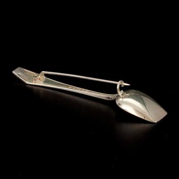 BROSCH / SALTSKED, silver, "Suomi", Finsk Guldsmed, Åbo 1992. Vikt 5,8 g.