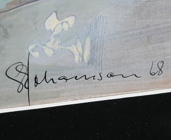 SVEN ERIK JOHANSSON, gouache, signerad och daterad -68.