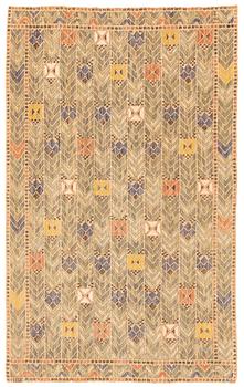 Märta Måås-Fjetterström, a drape, "Rågen", flat weave, ca 247 x 127 cm, signed MMF.