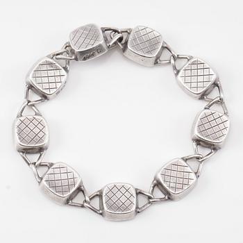 ARMBAND, sterlingsilver, Stigbert, 1955. Vikt ca 32 g.