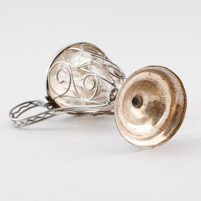 SENAPSKAR, silver, Isak Österberg, Malmö 1814. Vikt ca 76 gram.
