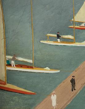 Nils Tydén, Motif from Riddarfjärden with sailing boats.