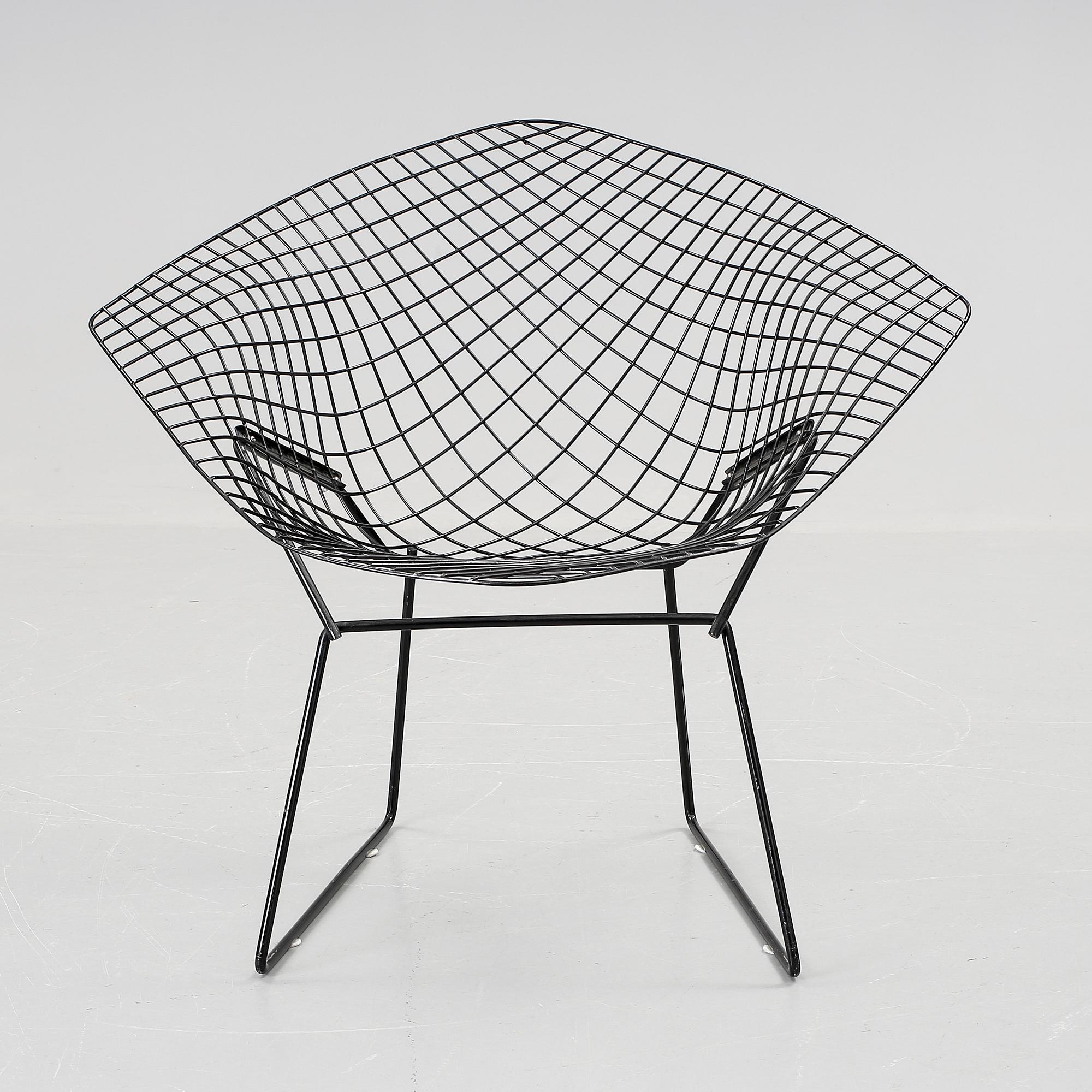 FÅTÖLJ, "Diamond Chair", Harry Bertoia, 1900-talets andra hälft.