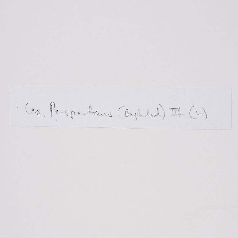 Sophie Tottie, "Les Perspecteurs (Baghdad) III (L)".