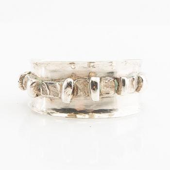 Bracelet, silver, Claes Giertta, Stockholm, 1967.