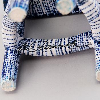 HEINI RIITAHUHTA, a porcelain miniature sculpture 'Chair' signed Heini Riitahuhta.